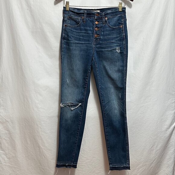 Madewell | 10 high rise skinny distressed - Picture 1 of 10